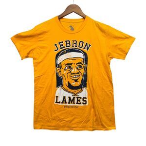 Lebron James Jebron Lames Funny Beat Hear LA Lakers NBA Basketball T Shirt sz M